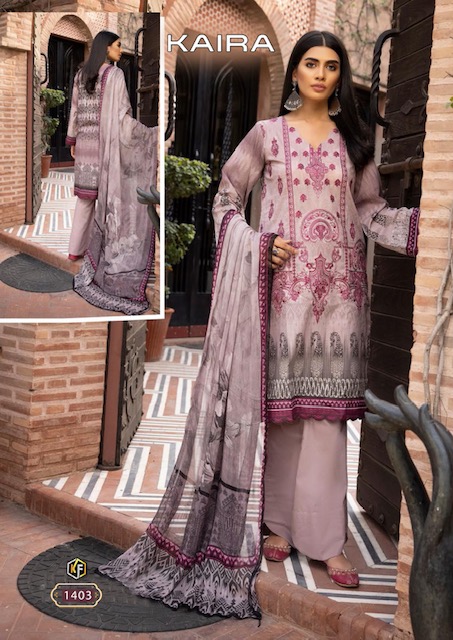 Keval Kaira Vol-14 Cotton Designer Pakistani Dress Material